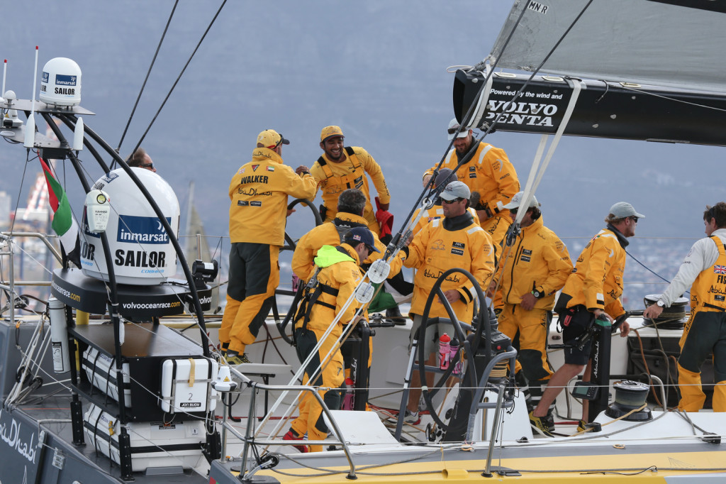 Abu Dhabi Racing Team, skippered by Ian Walker, win the In-Port acing Series in Cape Town, South Africa racking up more points (Photo © Charlie Shoemaker/Volvo Ocean Race