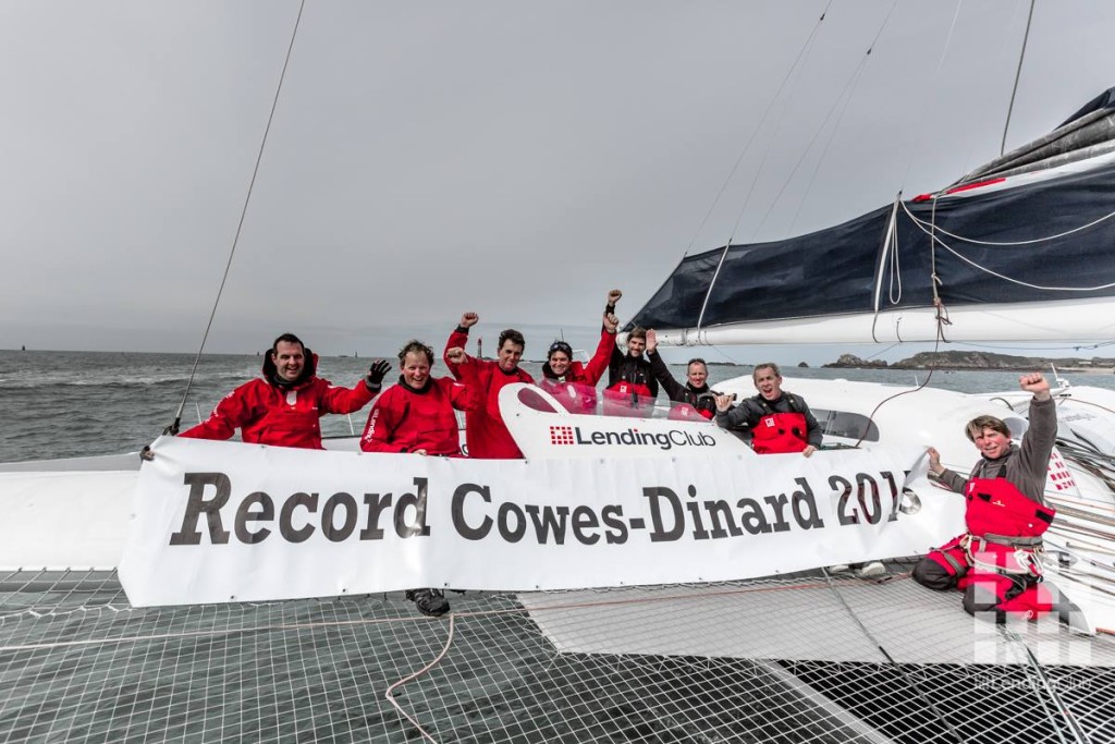 Lending Club Record Cowes to Dinard 2015 Quin Bisset