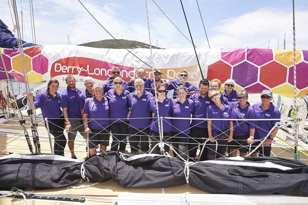Derry~Londonderry~Doire crew in Albany (Photo courtesy of the Clipper Race)