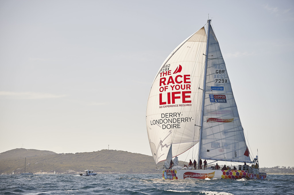 Derry~Londonderry~Doire Race 4 Start ( Photo courtesy of the Clipper Race)