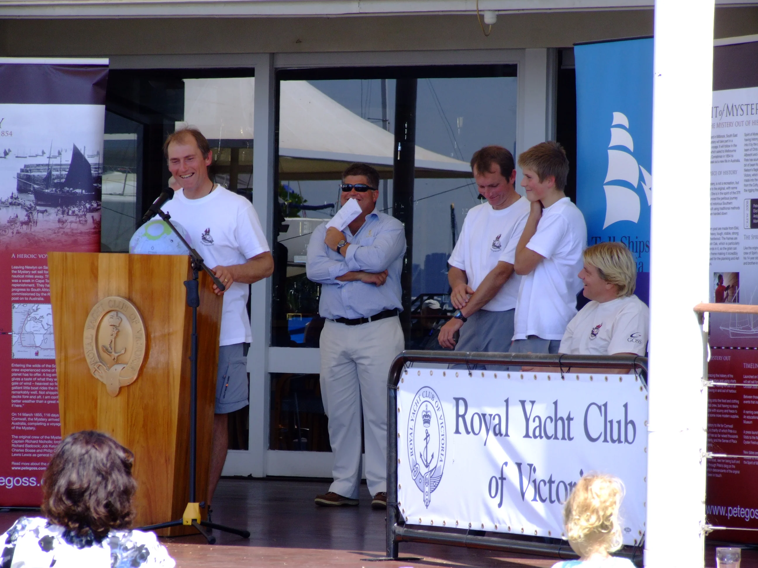 Pete Goss Speaking at Royal Victoria Yacht Club