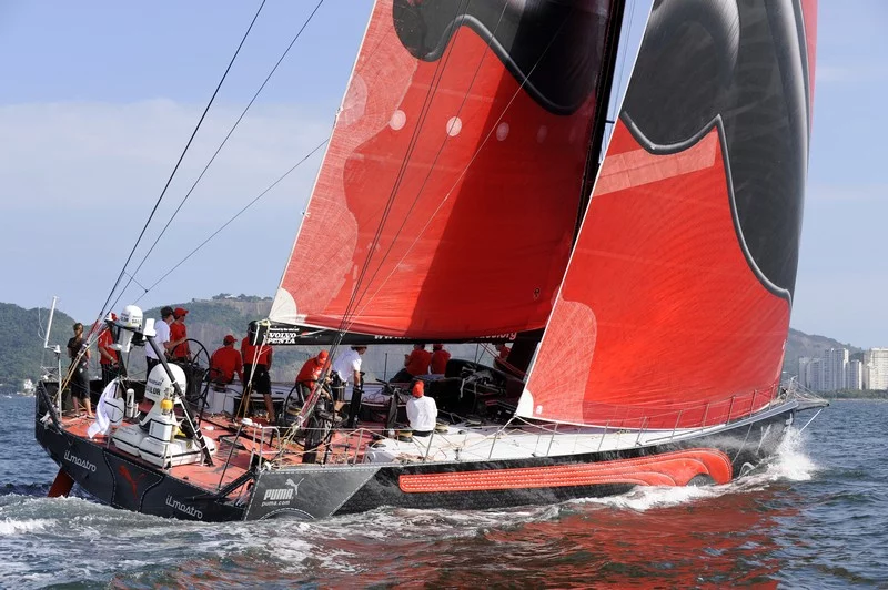 PUMA Ocean Racing, skippered by Ken Read (USA) at the start of leg 6 of the Volvo Ocean Race, from Rio de Janeiro to Boston (Photo By Rick Tomlinson / Volvo Ocean Race)