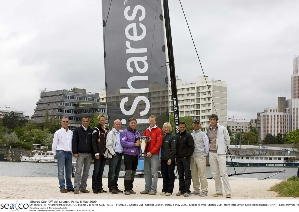 iShares Skippers at Official Launch in Paris Today (Photo By Thierry Martinez / Sea & Co / OC Events / iShares Cup