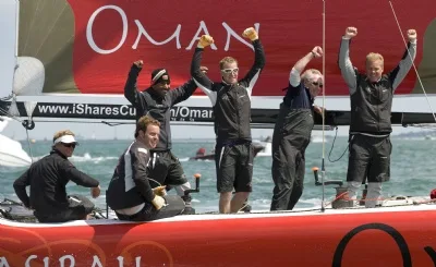 Masirah Crew Celebrate Round Island Race Win (Photo by onEdition2009)