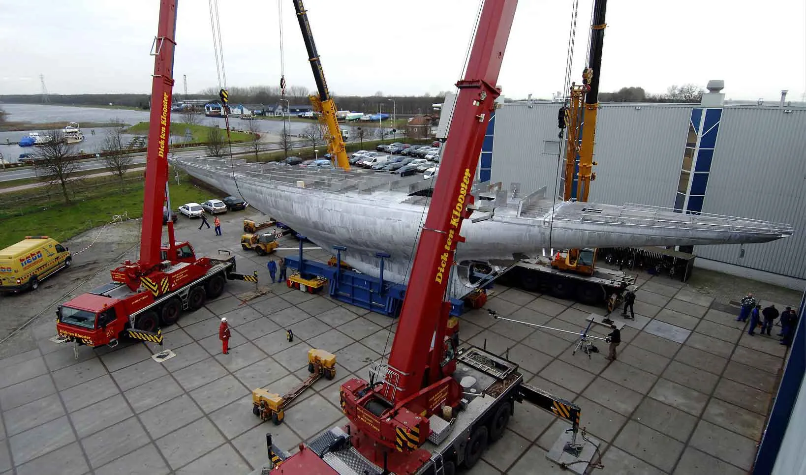 Hanuman Being Hoisted (Photo Courtesy Of J-Class Yacht)