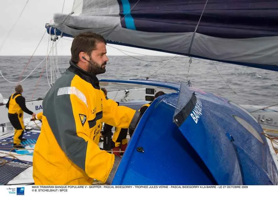 pascal-bidegorry-skipper-de-banque-populaire-v Pascal Bidegorry Skipper of Maxi Trimaran Banque Populaire V (Photo by B. Stichelbaut / BPCE)