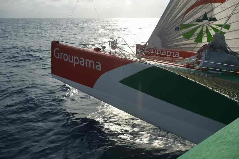 Groupama 3 Heading For Cape Of Good Hope (Photo Courtesy of Team Groupama)