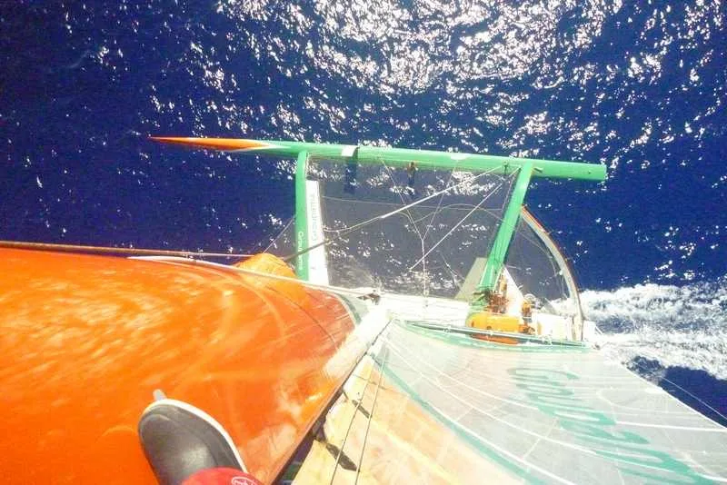 Groupama 3 From Top Of Mast (Photo Courtesy Of Team Groupama)