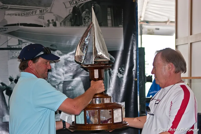 Trophy Presentation Trophy being presented to John Williams by Brad Read (Photo by George Bekris)
