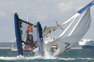 Cowes Week 2011 Aberdeen Asset Management Pitchpoles (Photo by Extreme Sailing Series / Lloyd Images )