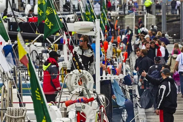 Fleet Dockside in Plymouth by Carlo Borlenghi Fastnet Fleet Dockside in Plymouth ( Photo by Rolex / Carlo Borlehnghi )