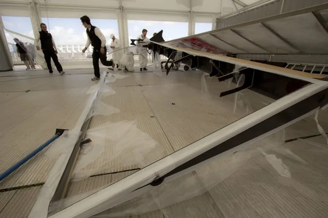 Damage to China's Wing (Photo by James Avery)