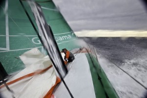 Groupama Sailing Team during leg 1 ( Photo by Yann Riou / Groupama Sailing Team / Volvo Ocean Race )