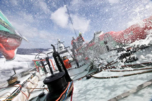 Groupama Sailing Team Leg 1 Groupama Sailing Team during leg 1 of the Volvo Ocean Race 2011-12, from Alicante, Spain to Cape Town, South Africa. (Photo by Yann Riou/Groupama Sailing Team/Volvo Ocean Race)