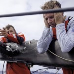 PUMA Ocean Racing powered by BERG, suffered a broken mast on the first leg (Photo by Amory Ross/PUMA Ocean Racing/Volvo Ocean Race)
