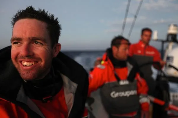 Brad Marsh Groupama Sailing Team during leg 4 of the Volvo Ocean Race 2011-12, from Sanya, China to Auckland, New Zealand. (Credit: Yann Riou/Groupama Sailing Team/Volvo Ocean Race)