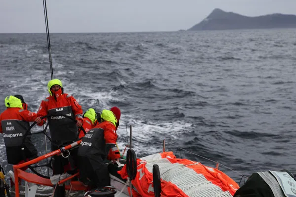 Groupama Sailing Team during leg 5 of the Volvo Ocean Race 2011-12, from Auckland, New Zealand to Itajai, Brazil. (Photo by Yann Riou/Groupama Sailing Team/Volvo Ocean Race)