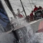 PUMA Ocean Racing powered by BERG, skippered by Ken Read from the USA, closing towards the finish of leg 4 in Auckland, during the Volvo Ocean Race 2011-12. (Photo by Ian Roman / Volvo Ocean Race)