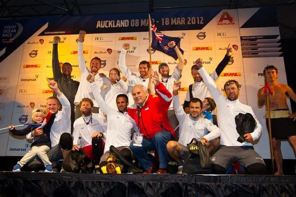 Groupama 4 Crew Celebreate Winning Leg 4 by Ian Roman Groupama 4 Crew Celebreate Winning Leg 4 (Photo by Ian Roman Volvo Ocean Race)