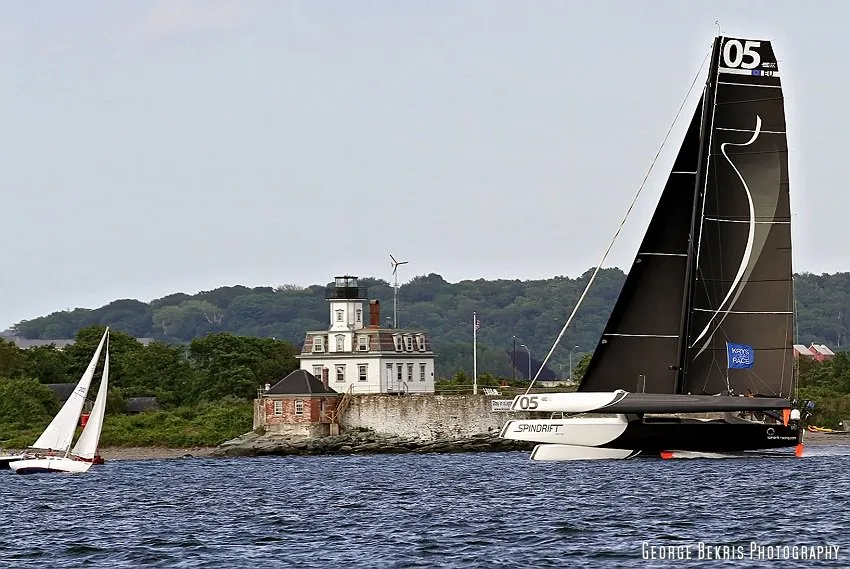 Spindrift by Rose Island Lighthouse by George Bekris Spindrift by Rose Island Lighthouse (Photo by George Bekris)