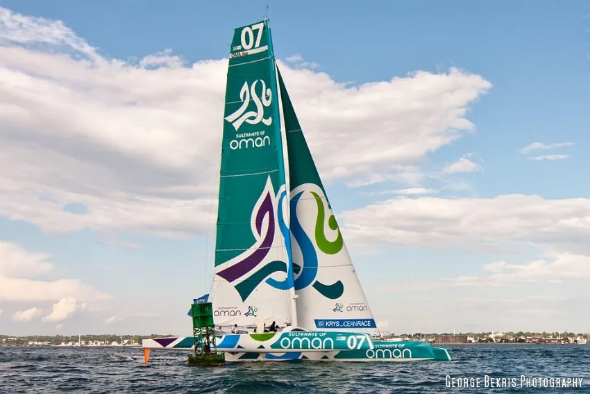 Oman Sail at start of the KRYS Prologue Race by George Bekris Oman Sail at start of the KRYS Prologue Race (Photo by George Bekris)