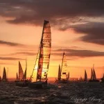 Round the Island yacht racesunrise by Barry James Wilson