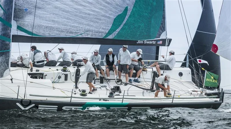 Jim Swartz's IRC 52 VESPER in IRC 1 VESPER, Sail Number: USA 52007, Owner/Skipper: Jim Swartz, Class: IRC 1, Yacht Type: TP 52, Home Port: Park City, UT, USA (Photo by Rolex/Daniel Forster)