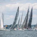 The PHRF Class start at the 2013 Ida Lewis Distance Race Photo by Meghan Sepe