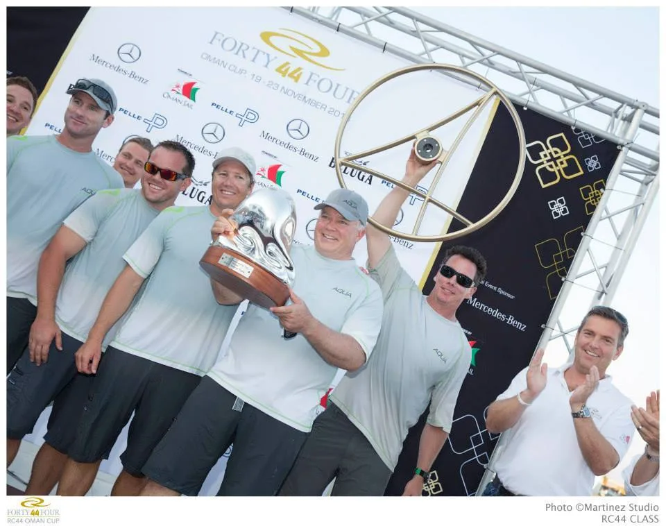 RC44 Team Aqua Championship Prizegiving (Photo © Nico Martinez )