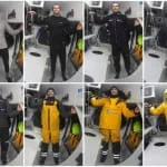 08/02/2015, Barcelona World Race 2014-15, Onboard One Planet One Ocean & Pharmaton with Aleix Gelabert and Didac Costa, Clothing equipment for the Southern ocean ( Photo © Aleix Gelabert and Didac Costa)