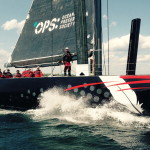 Comanche before its record-breaking run at the 70th Storm Trysail Club Block Island Race. Photo by: Randy Tankoos.