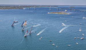 May 14, 2015. Volvo Ocean Race Practice Race in Newport. ( Photo by Ainhoa Sanchez /Volvo Ocean Race )