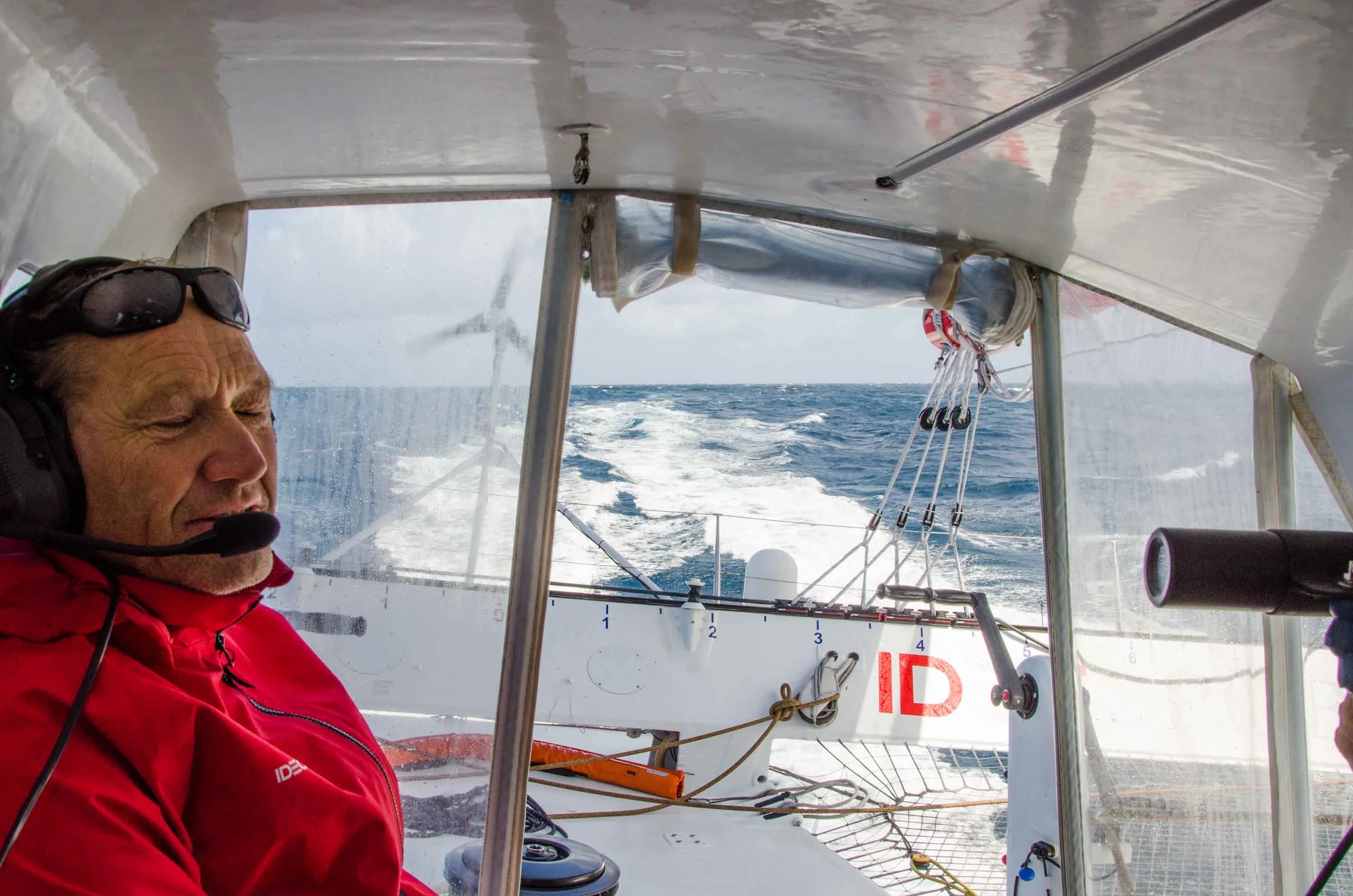 Francis Joyon on IDEC SPORT (Photo courtesy IDEC SPORT)