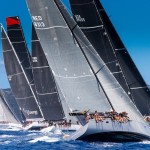 Fleet racing in 2015 at the.Les Voiles de Saint Barth (Photo © Christophe Jouany 21)