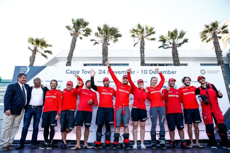 Leg 2. Arrivals from Lisbon to Cape Town. Photo by Pedro Martinez/Volvo Ocean Race. 24 November, 2017.