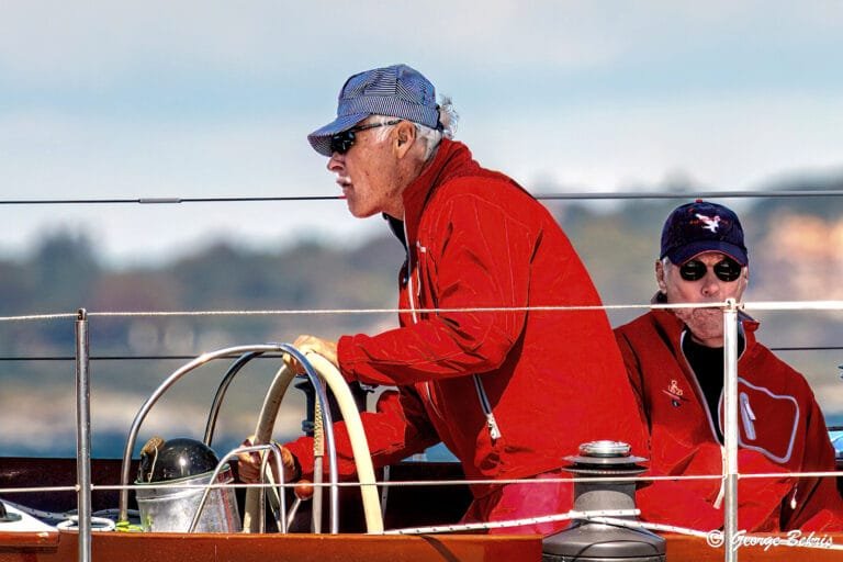Ted Turner on Amercan Eagle by George Bekris